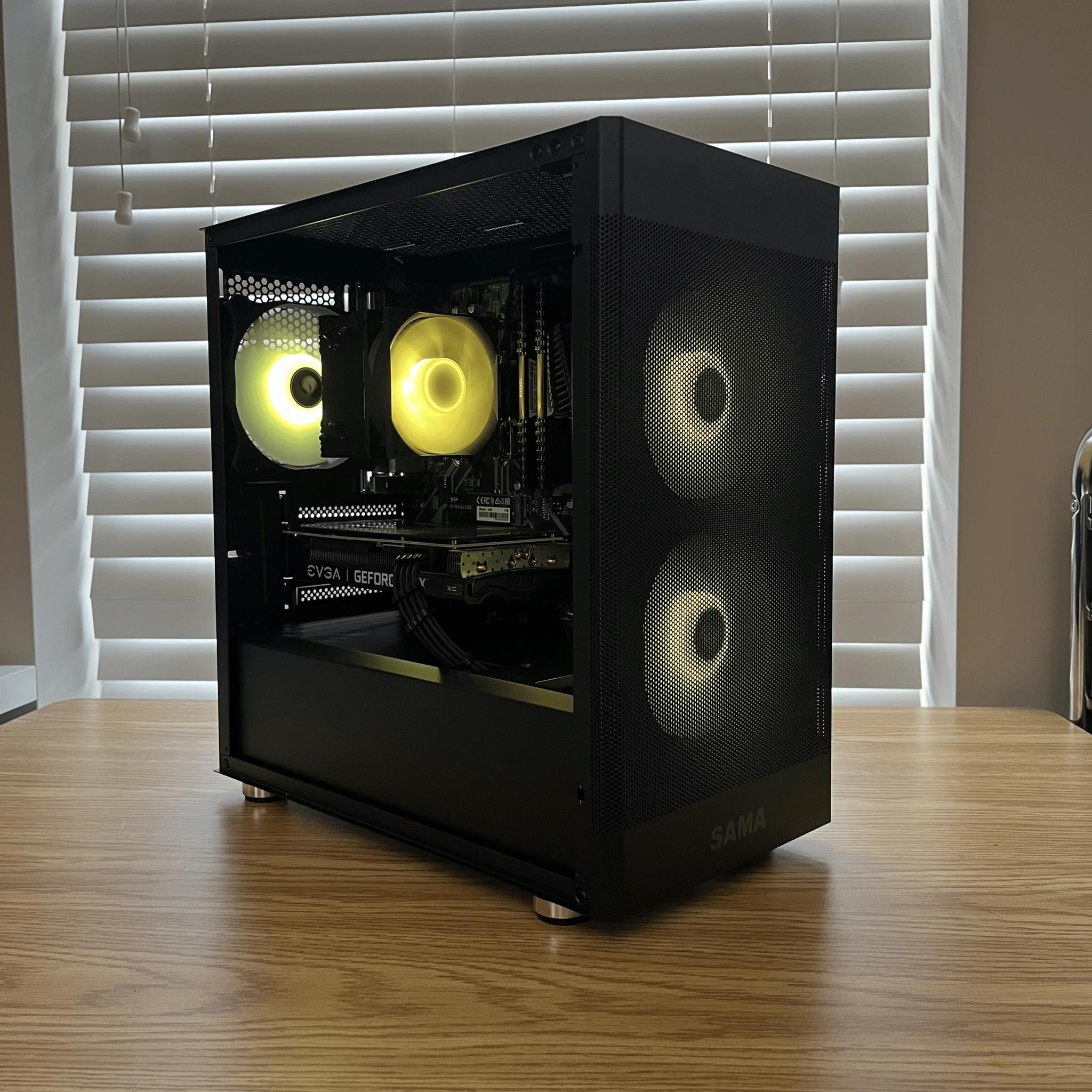 🔥⚫Black RGB Gaming PC | Ryzen 5 3600 | RTX 3060Ti | 32GB DDR4 | WiFi & BT ⚫🔥