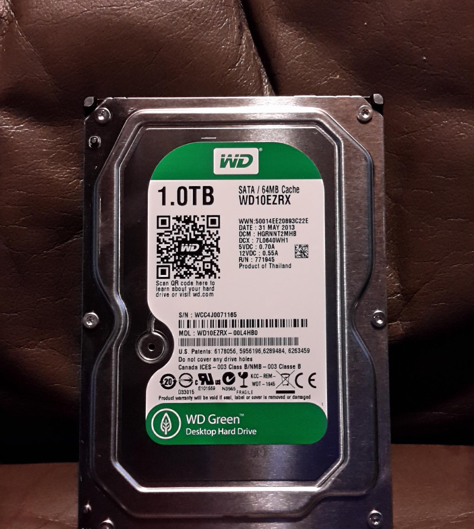 WESTERN DIGITAL 1.0 TB 3.5 in. SATA INTERNAL DESKTOP HARD DRIVE