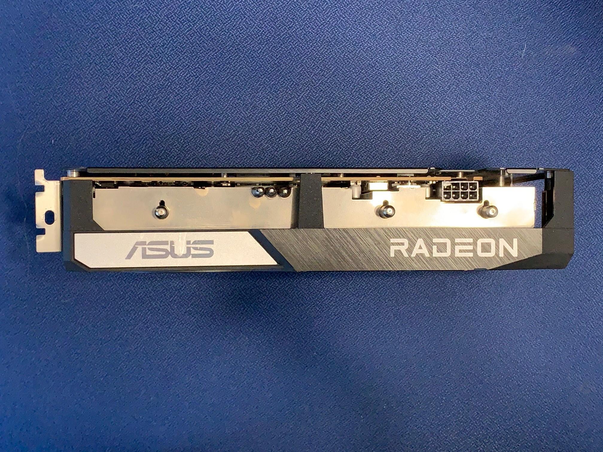 ASUS DUAL RADEON RX 6600 XT graphics card. Used. Works perfectly w/box.