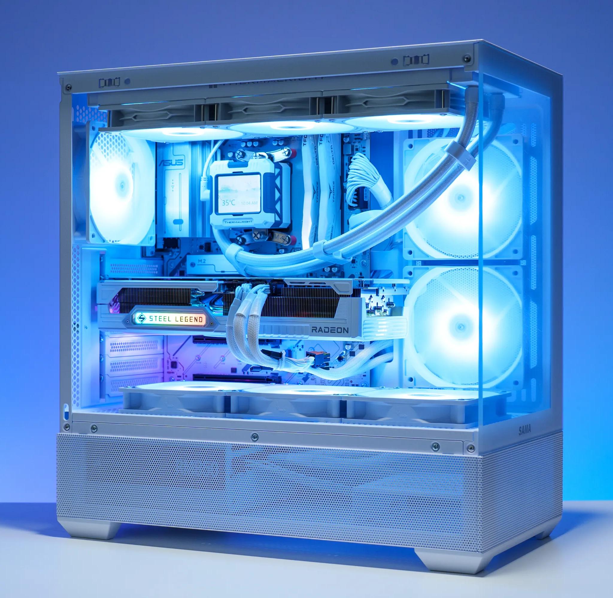 9800X3D/9070 XT All White Gaming PC | 32GB DDR5 | 2TB Samsung m.2 | 360 AIO