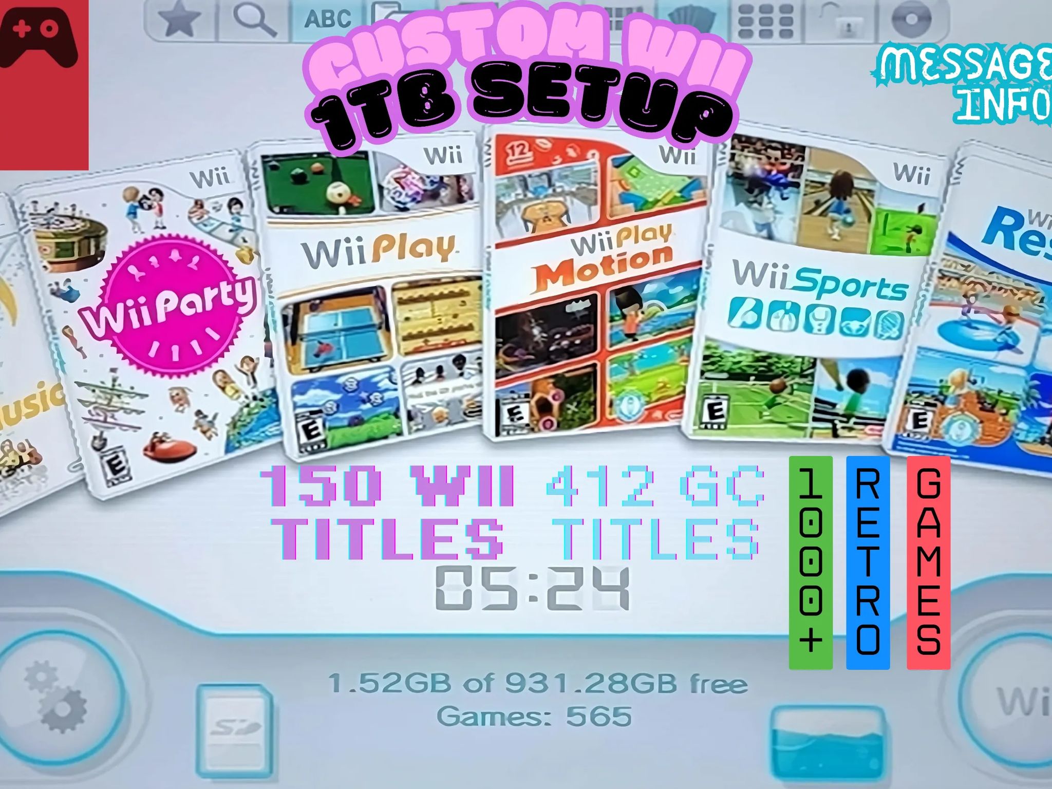 Definitive Custom Wii 1tb Bundle