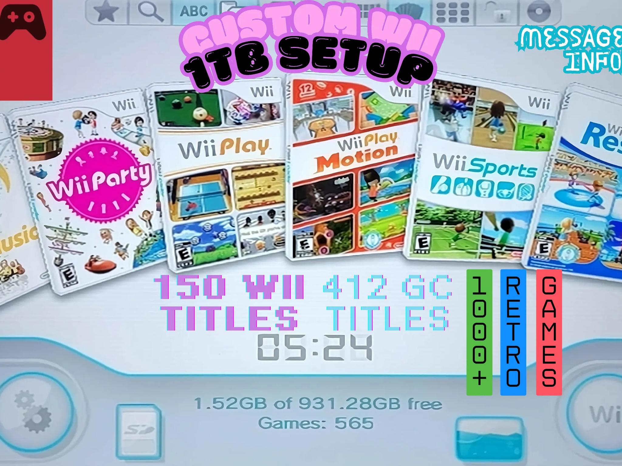 Definitive Custom Wii 1tb Bundle