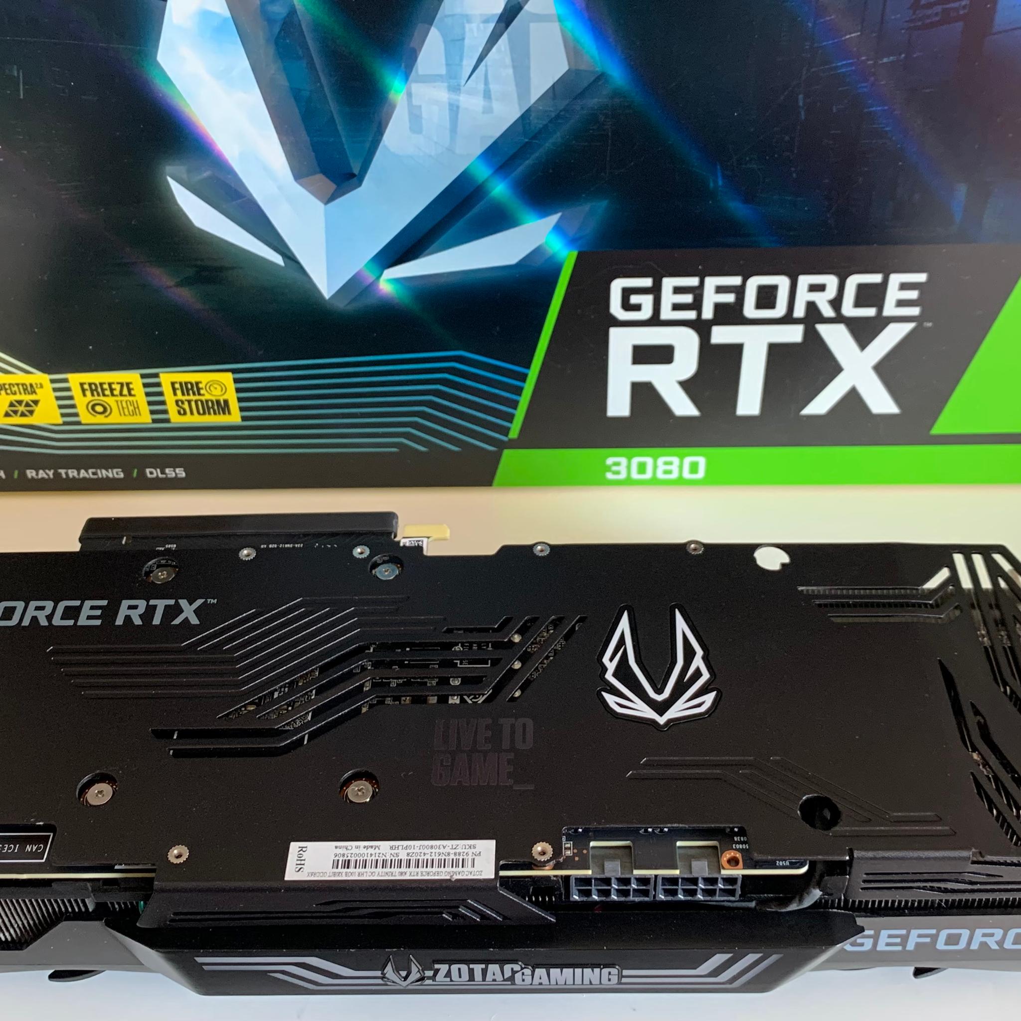 Zotac RTX 3080 10gb GAMING Trinity OC | CIB | Not mined on