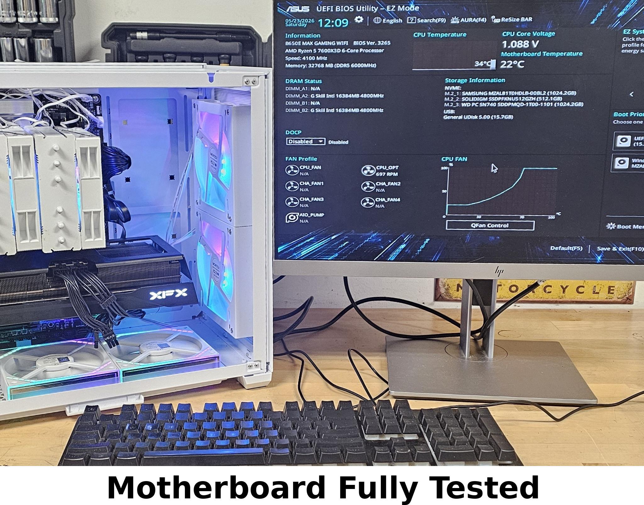 ASUS B650E MAX Gaming WIFI AM5 DDR5 ATX Motherboard