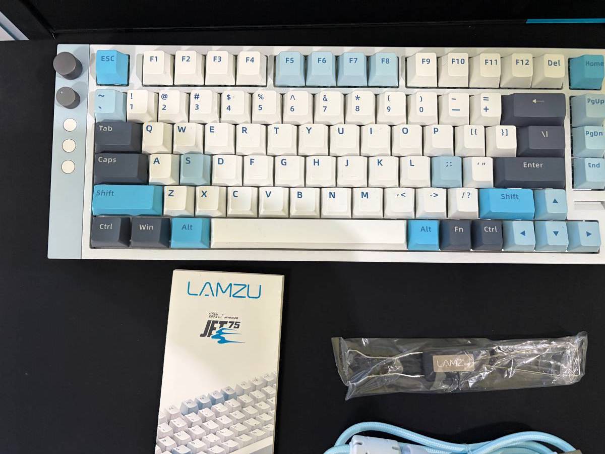 LAMZU Jet75 Magnetic Gaming Keyboard White Hall Effect HE