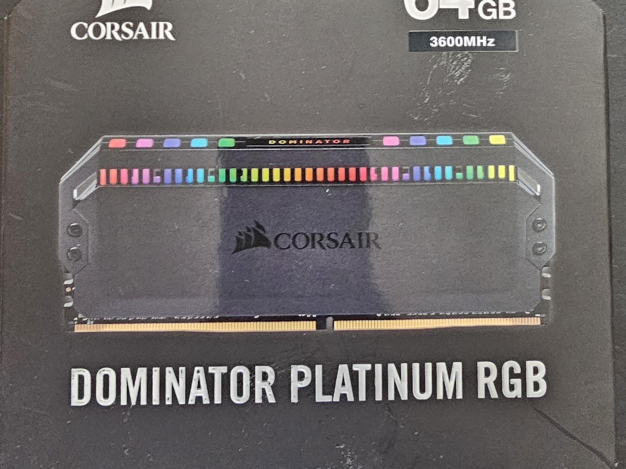 Corsair Dominator Platinum RGB 64GB (4x16GB) DDR4 3600