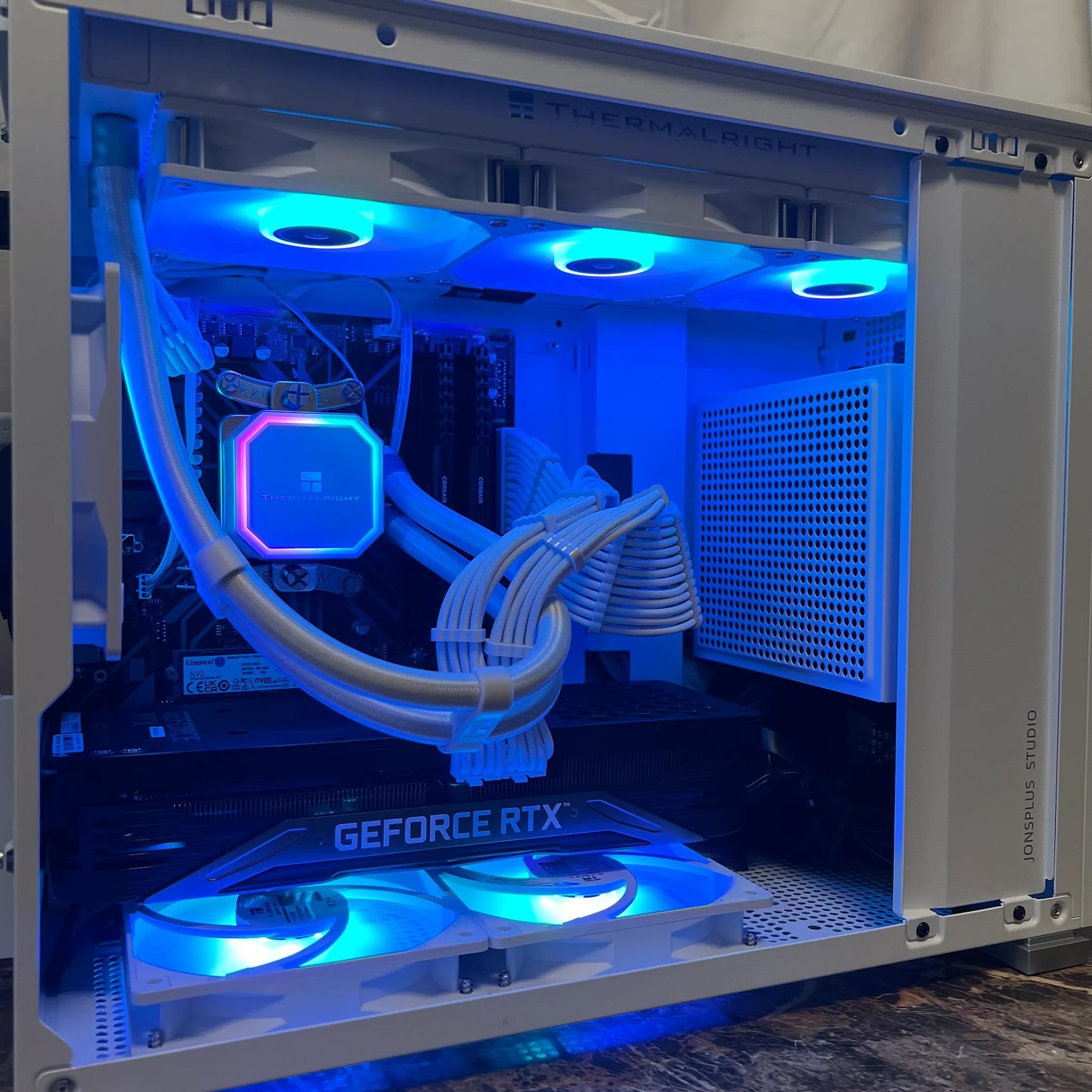 📦🤍 White Box 📦🤍 | RTX 3070 Mini Liquid Cooled PC | Ryzen 5 | 16GB RAM | 1TB Fast SSD