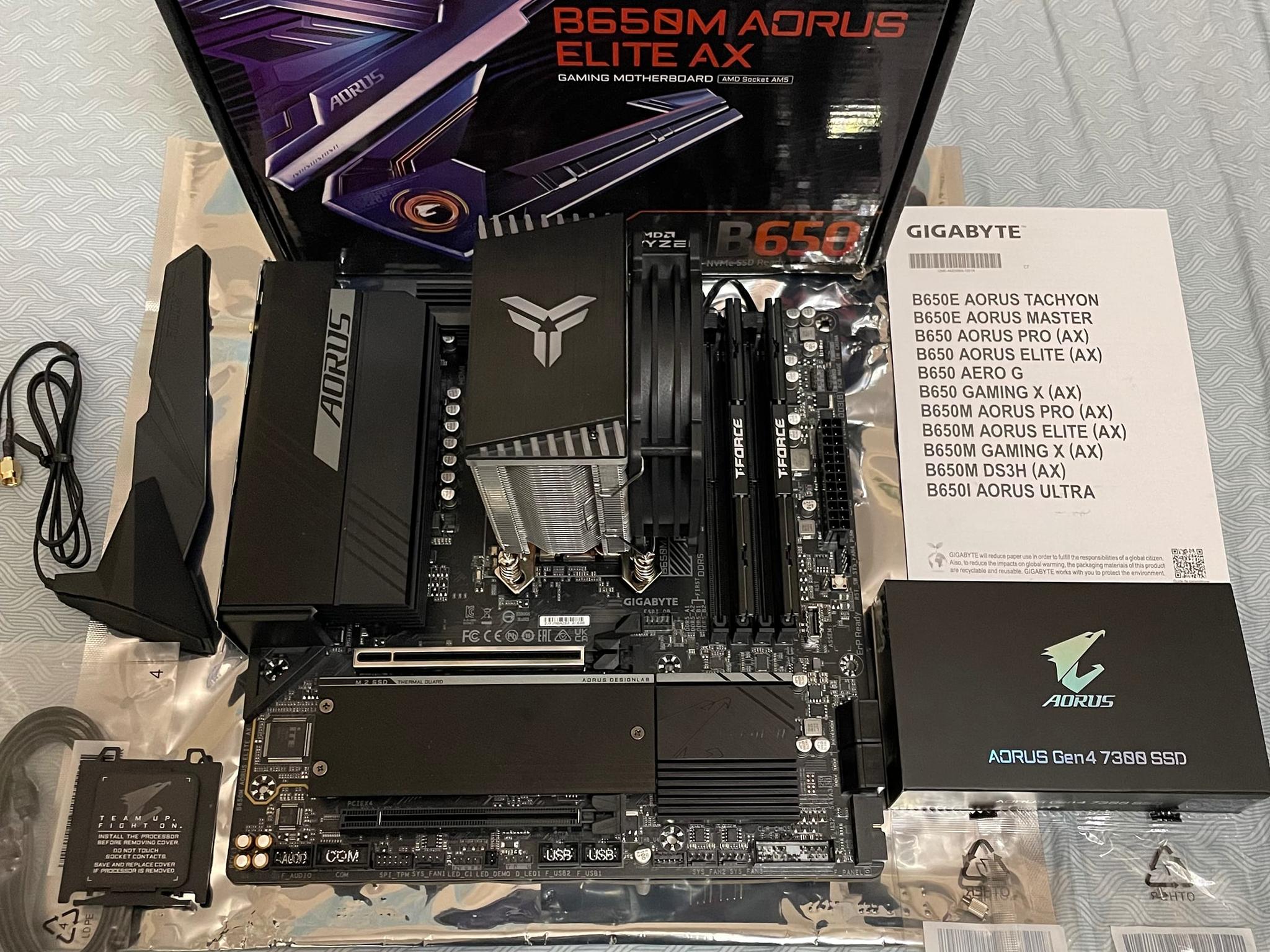 [AM5 AORUS Bundle] Gigabyte B650M AORUS Elite AX / AORUS 1TB SSD / 32GB DDR5 RAM