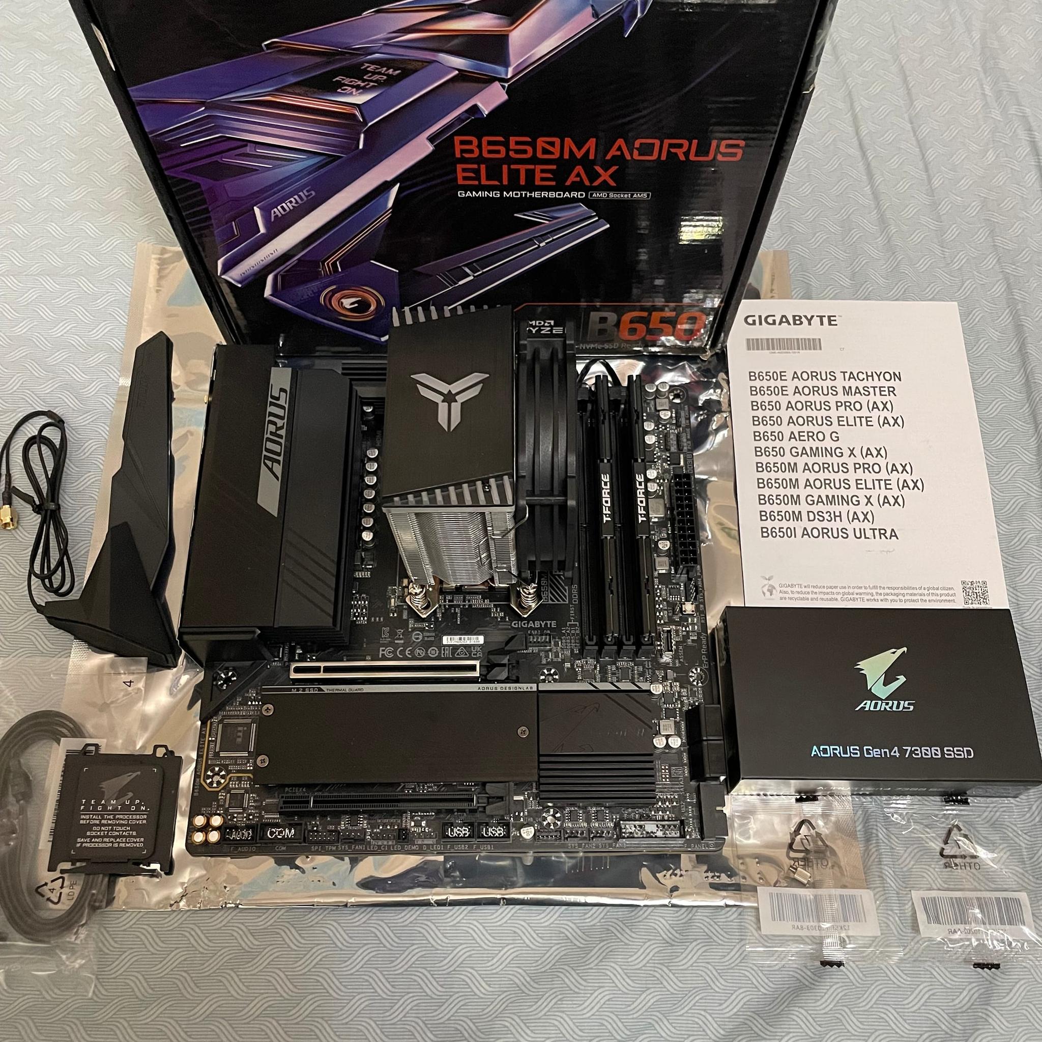 [AM5 AORUS Bundle] Gigabyte B650M AORUS Elite AX / AORUS 1TB SSD / 32GB DDR5 RAM