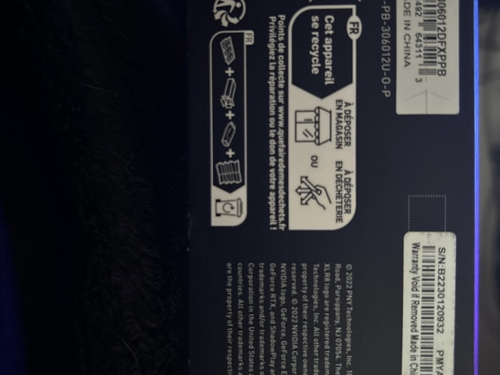 PNY XLR8 Geforce 3060 12 GB VRAM