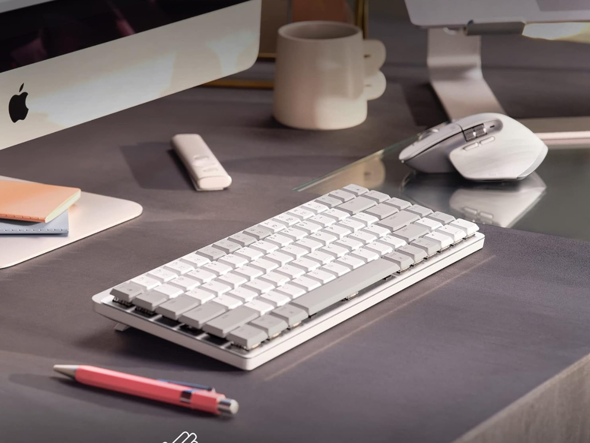 Logitech MX Mechanical Mini Wireless Illuminated Keyboard, Low-Profile Switches, Tactile Quiet Keys,