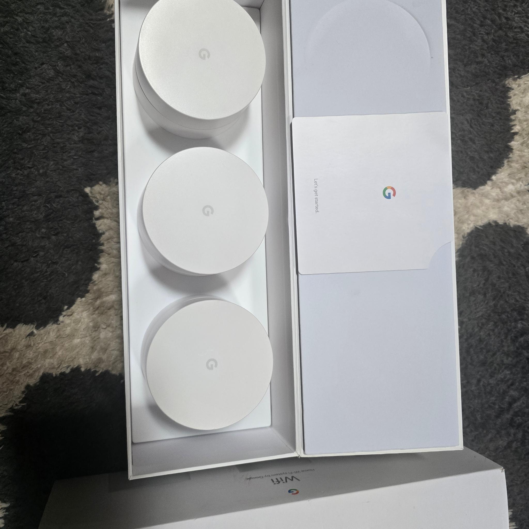 Google Wifi - AC1200 - Mesh WiFi System - Wifi Router - 4500 Sq Ft Coverage - 3 pack