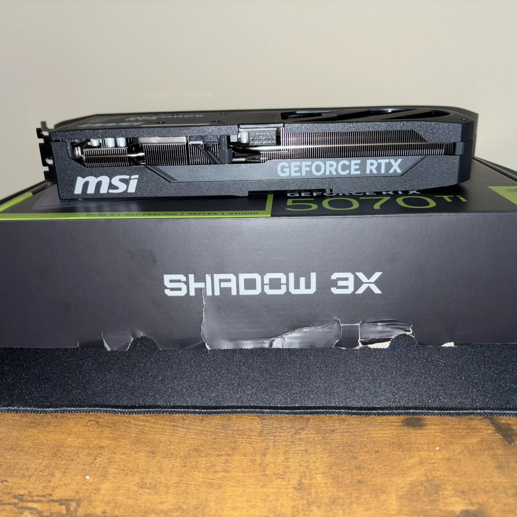 MSI GeForce RTX 5070 Ti 16G SHADOW 3X