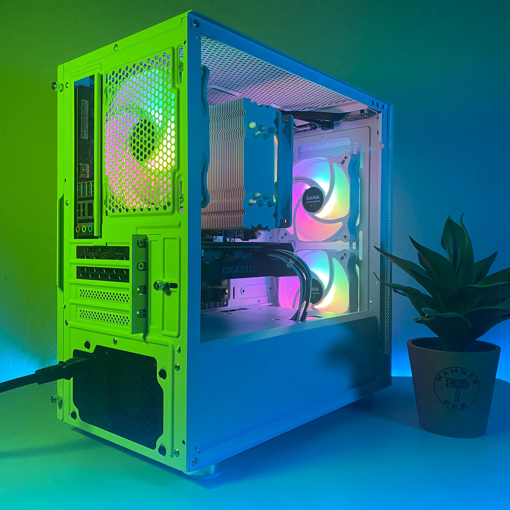 💎 Custom Built White RGB Gaming PC 💎| Windows 11 | Fortnite, GTA, Rainbow 6, and more!