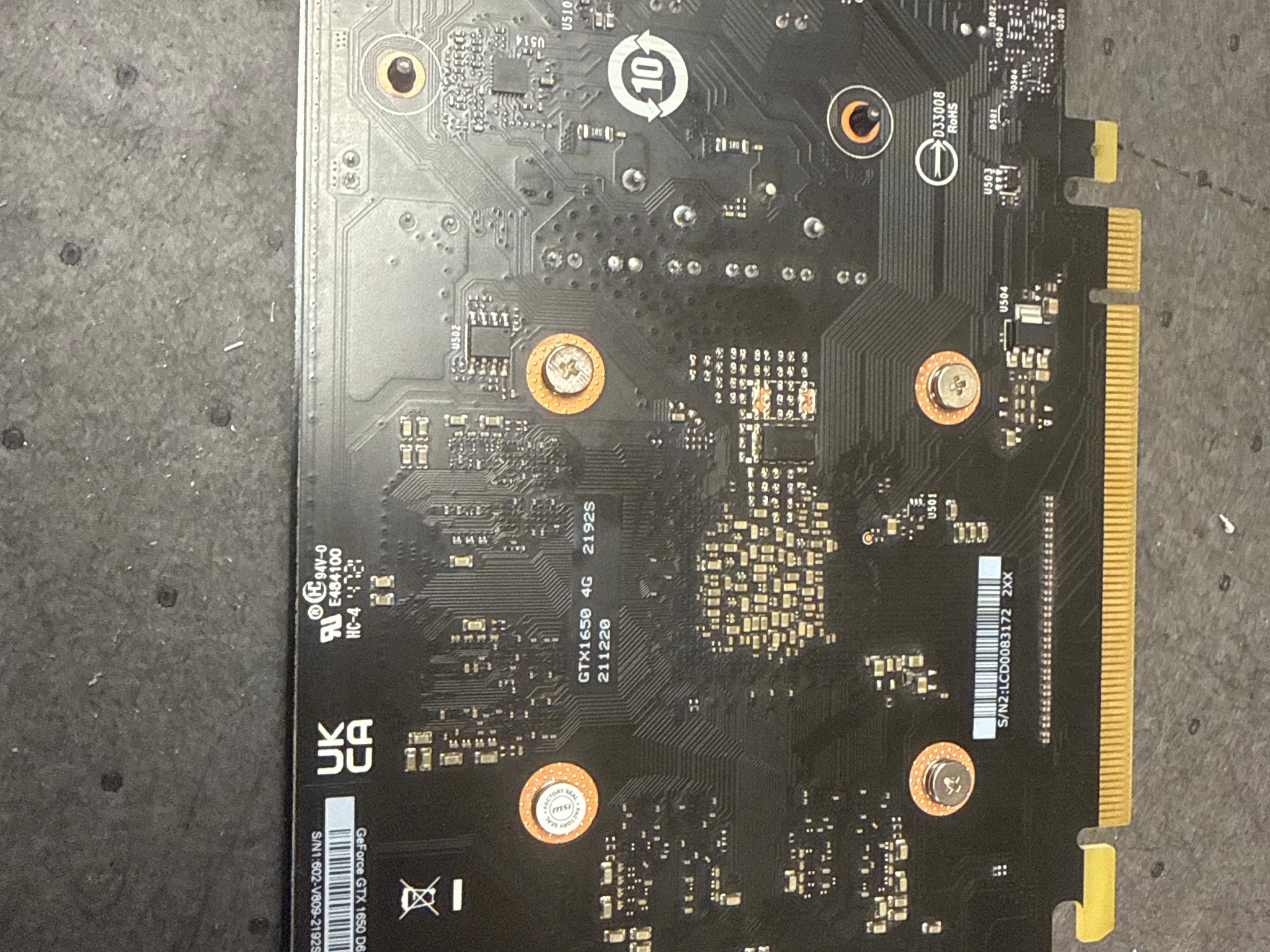 MSI GeForce GTX 1650 D6 VENTUS XS OC