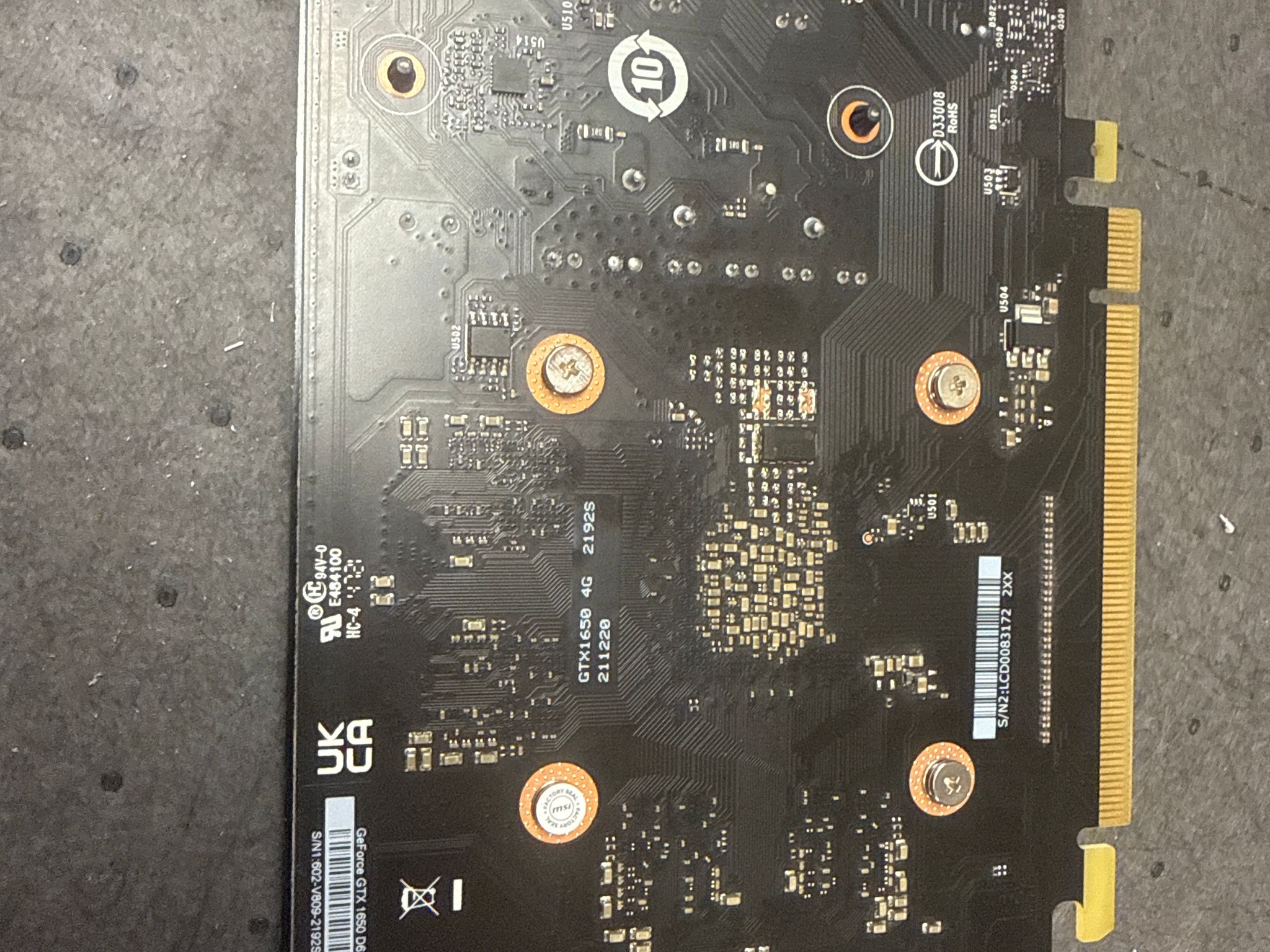MSI GeForce GTX 1650 D6 VENTUS XS OC