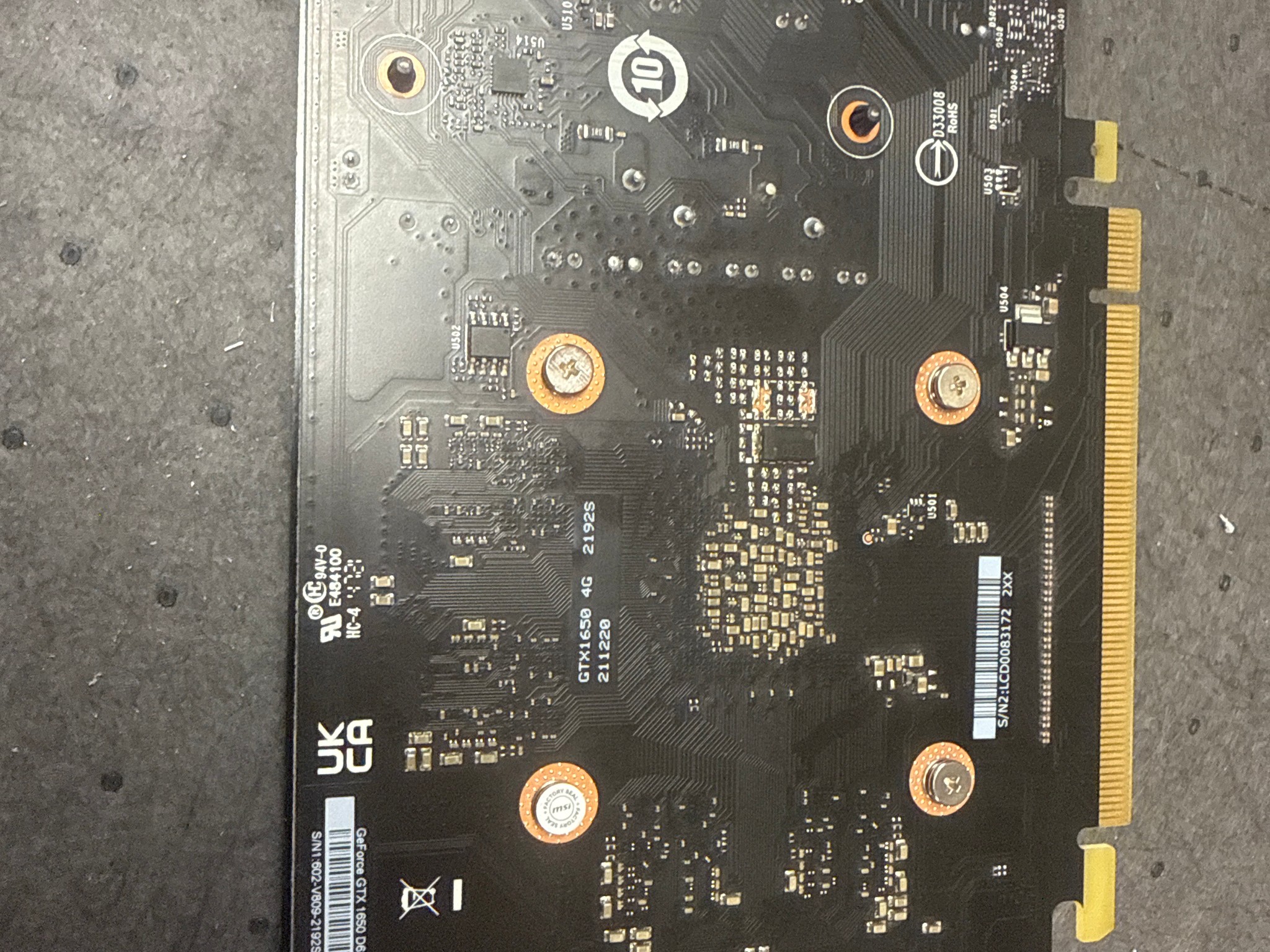 MSI GeForce GTX 1650 D6 VENTUS XS OC