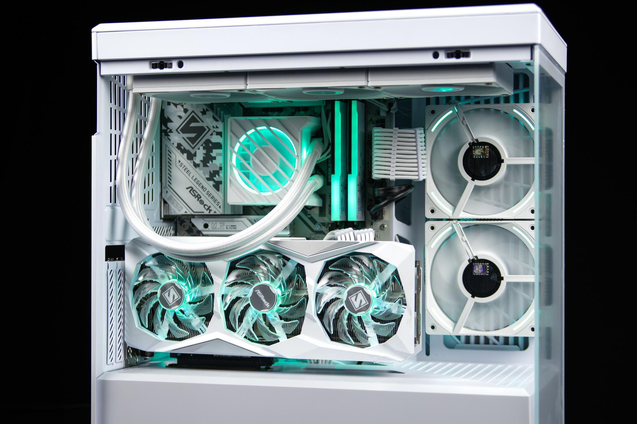 “Ghosthue” RX 7900 GRE Ryzen 7 7700 32GB Windows 11 2TB Workstation Gaming PC