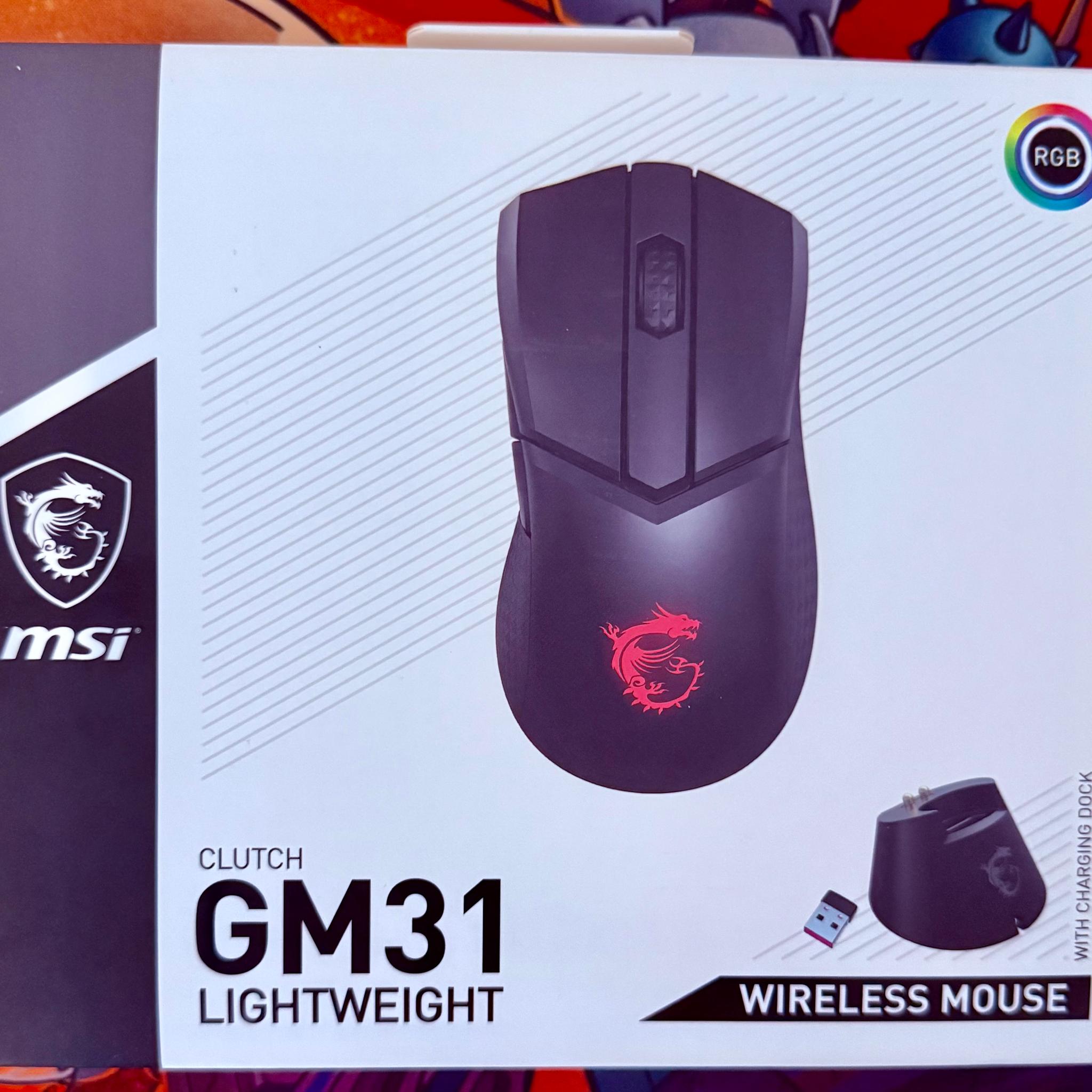 Wireless RGB Gaming Mice Bundle | MSI Clutch GM31 + CoolerMaster MM731