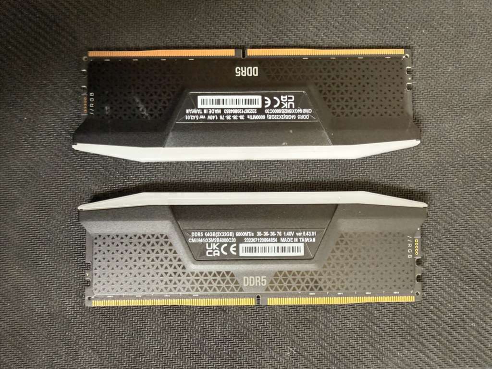 Corsair Vengeance RGB 64GB (2×32GB) DDR5-6000 CL30 — On Sale, Like New, Ready to Ship!