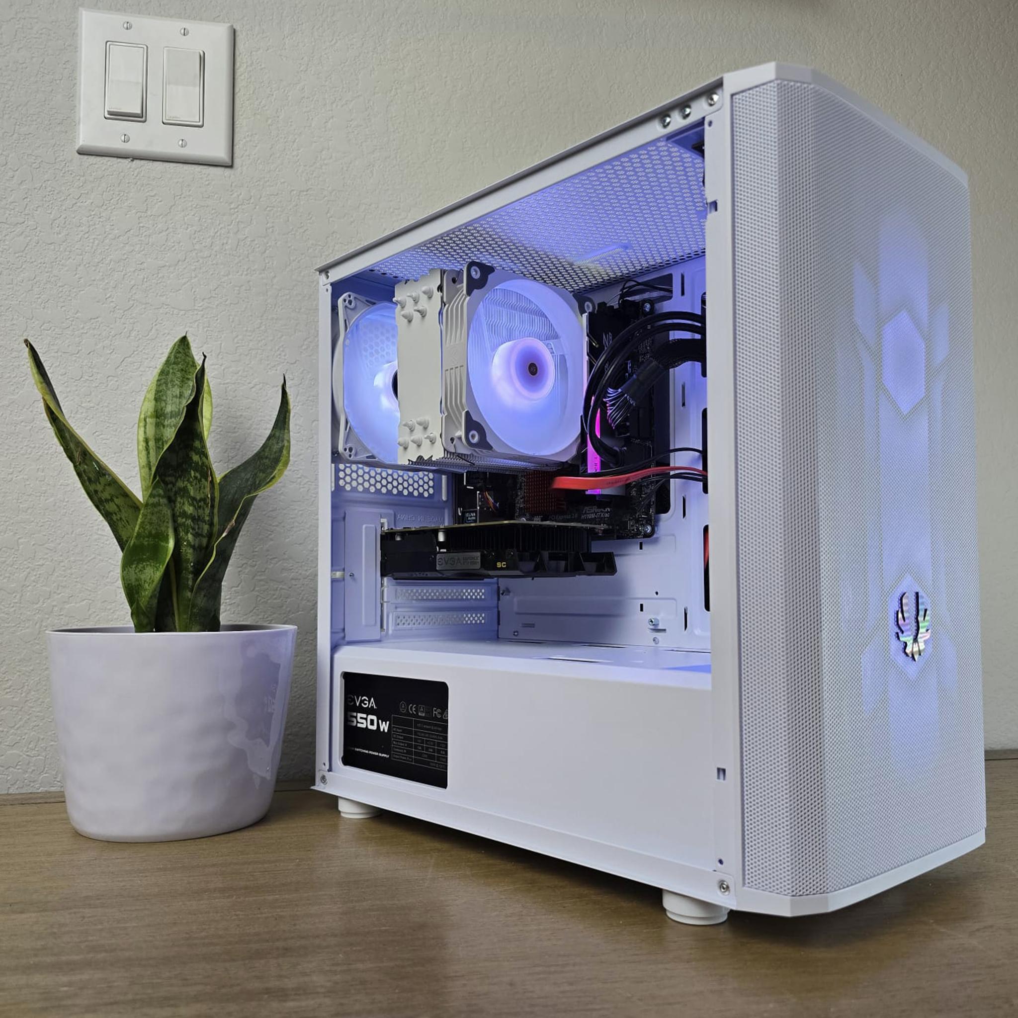 GTX 1050Ti | i5 6600k | 16GB DDR4 RAM | 1TB SSD | 1TB HDD | 4 RGB Fans | White RGB Gaming PC