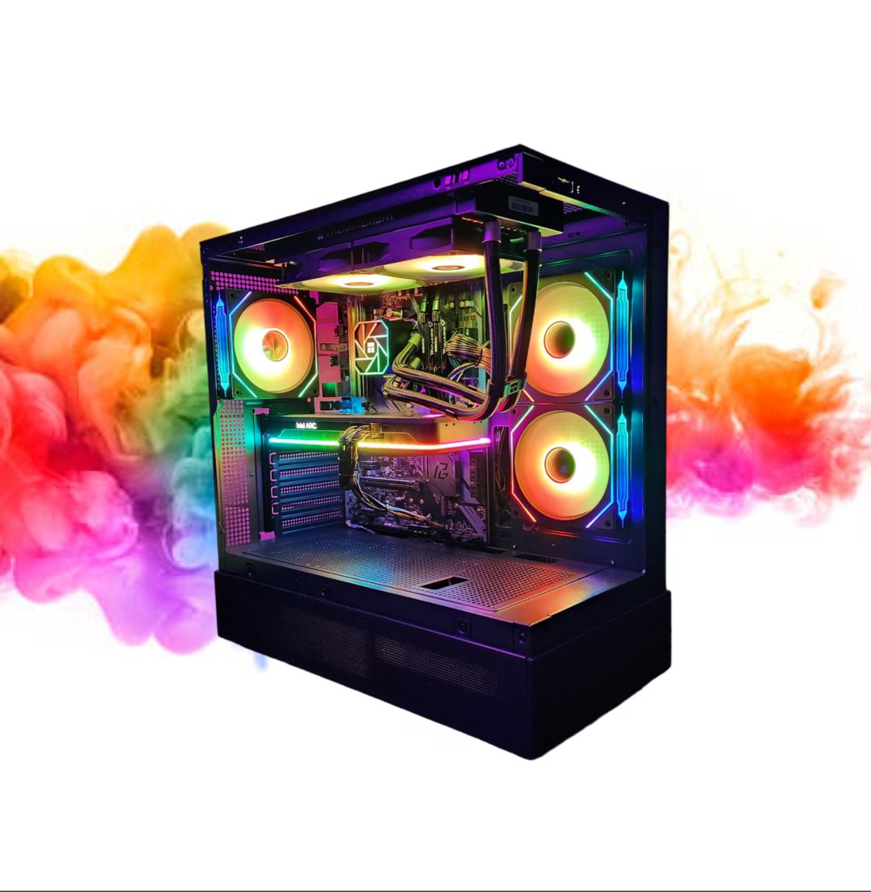 SALE: ARC a770 16GB + Ryzen 5 3600x + 32GBs DDR4 RAM + 1TB SSD + 5 RGB Fans ( Black RGB Gaming PC )