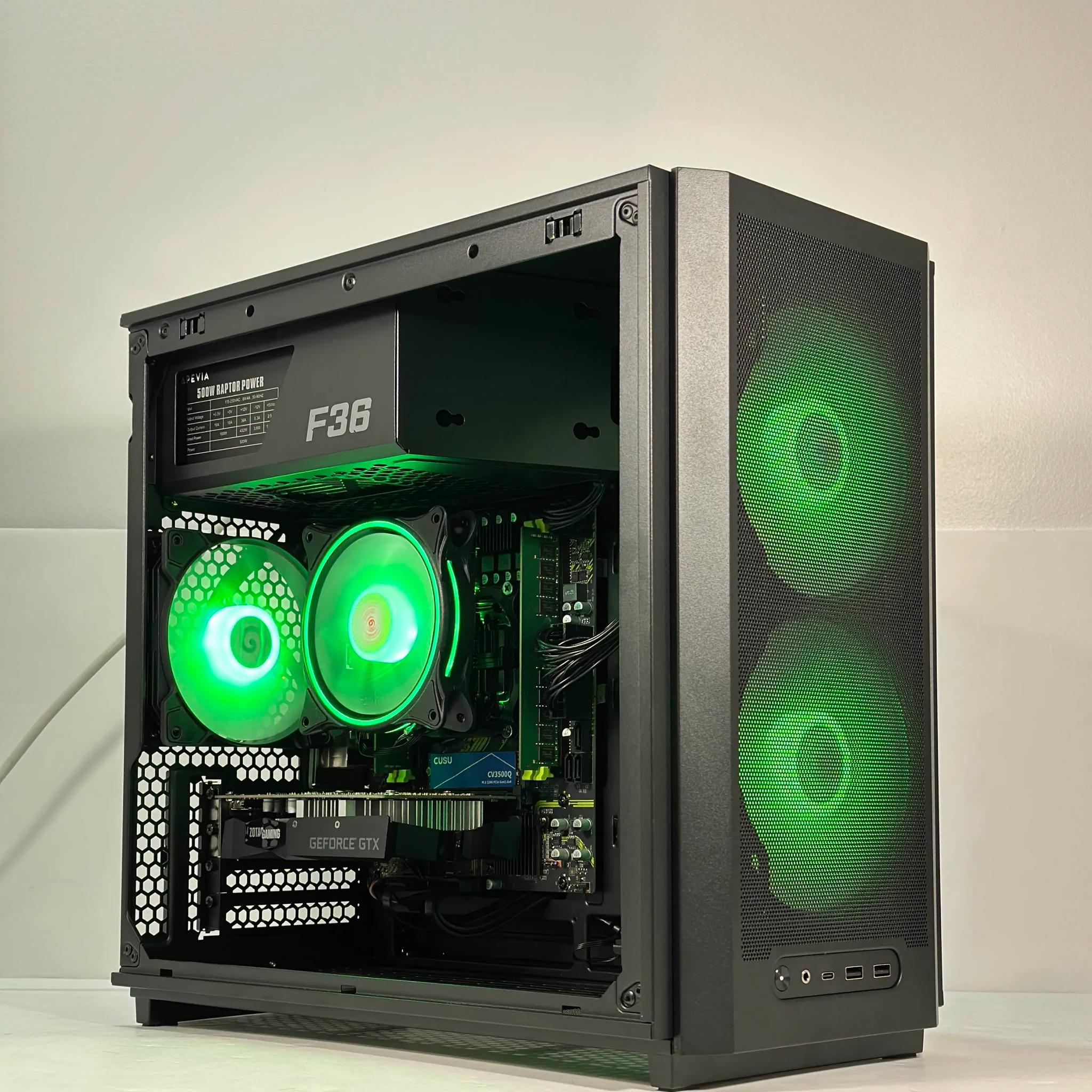 Intel i7 6 Core | GeForce GTX 1650 | 16GB RAM | 512GB SSD | WIFI | 1080p Black Gaming PC