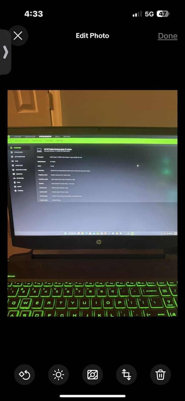 HP Pavillion gaming laptop|Ryzen 5 3550H|GTX1050|