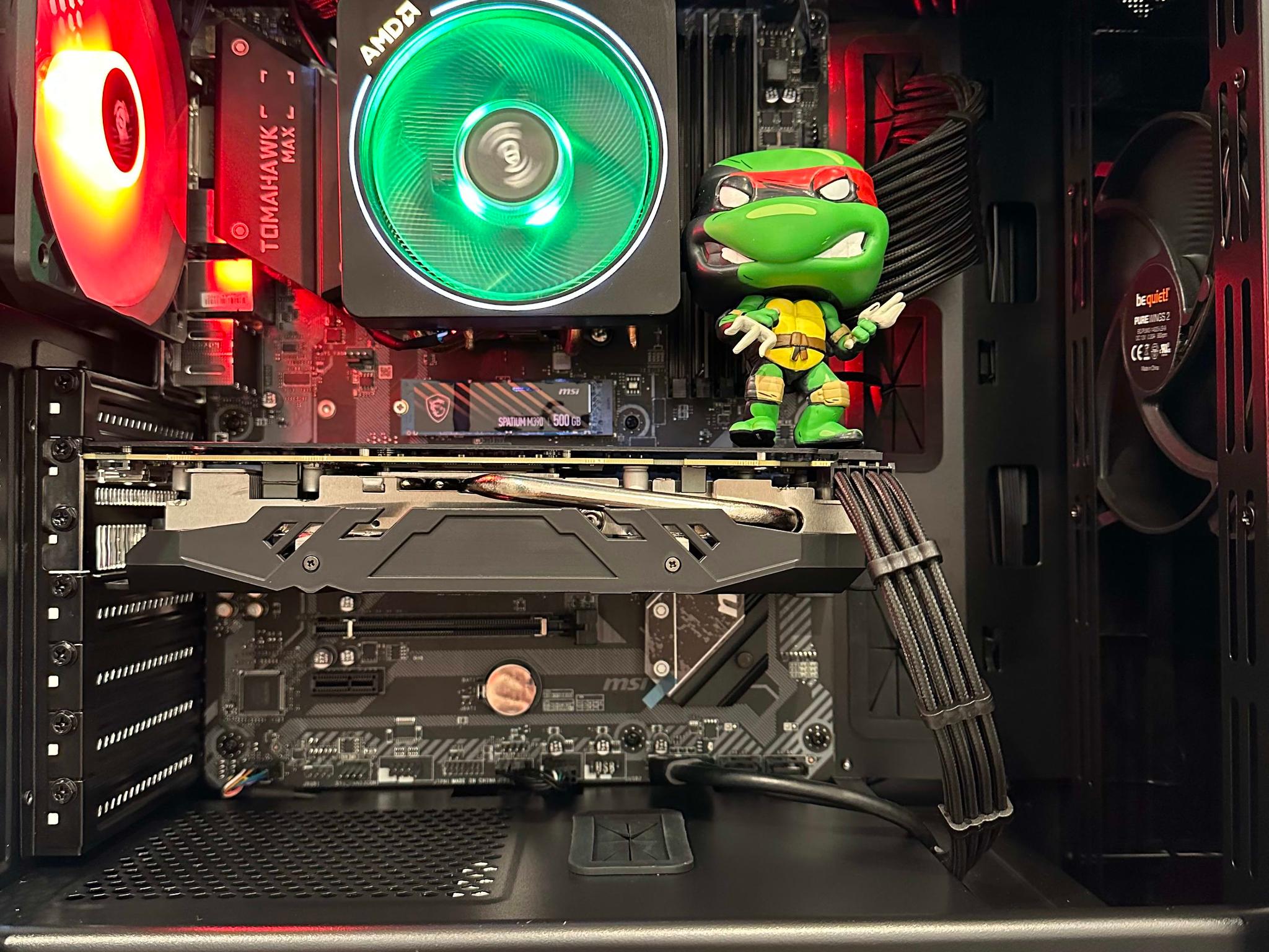 Raphael TMNT|| Gaming PC- Ryzen 3100 4Cores/8Threads-AMD RX 580 8GB-16GB DDR4 RAM-500GB SSD NVME