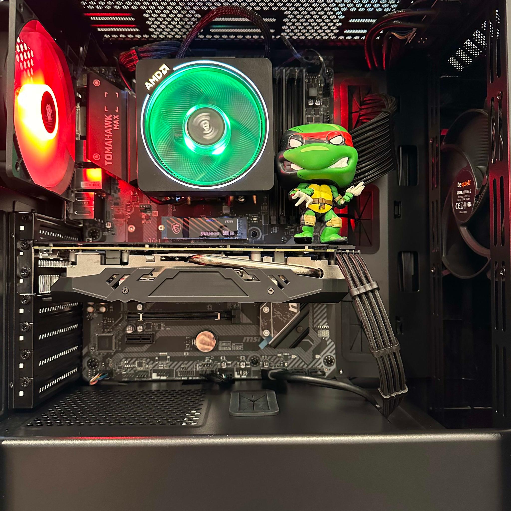 Raphael TMNT|| Gaming PC- Ryzen 3100 4Cores/8Threads-AMD RX 580 8GB-16GB DDR4 RAM-500GB SSD NVME