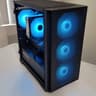 Black Gaming PC (Ryzen 5 2600X + GTX 1070 Ti + 1TB SSD + 16GB RAM + Wifi)