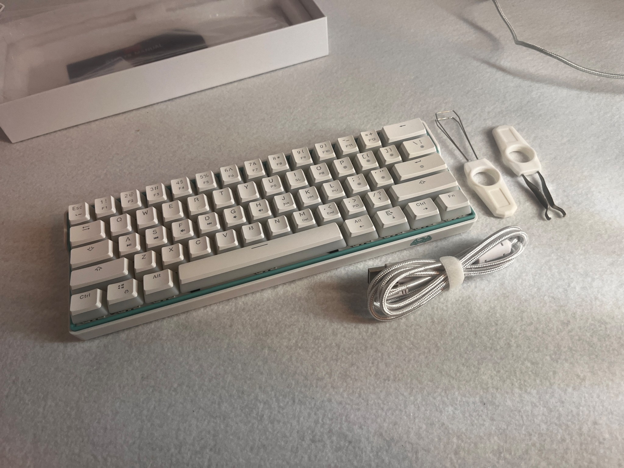 60% Mechanical Keyboard RGB Wired Keyboard PC/Mac Hot-Swappable Mechanical H&J Brown Switches.