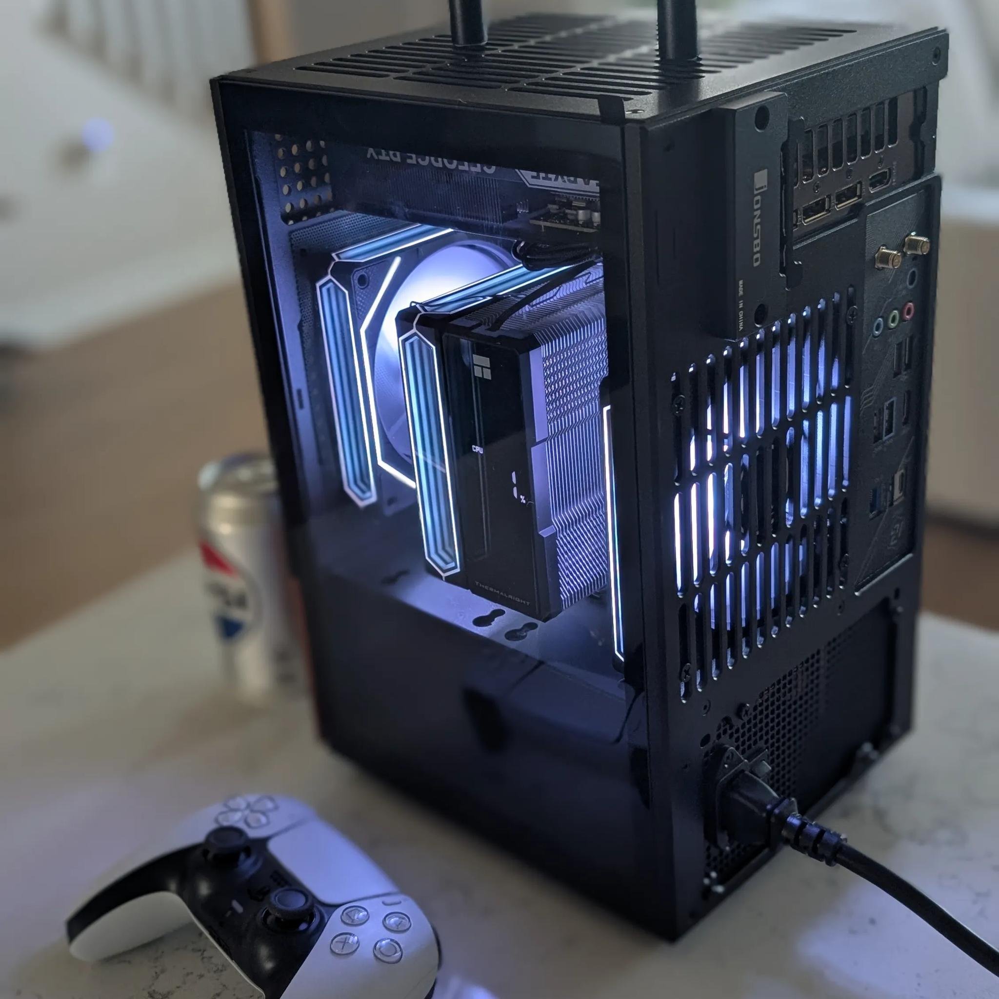 SFF Mini ITX RGB Gaming PC - 9600X + 5060 Ti 16GB - Jonsbo T6