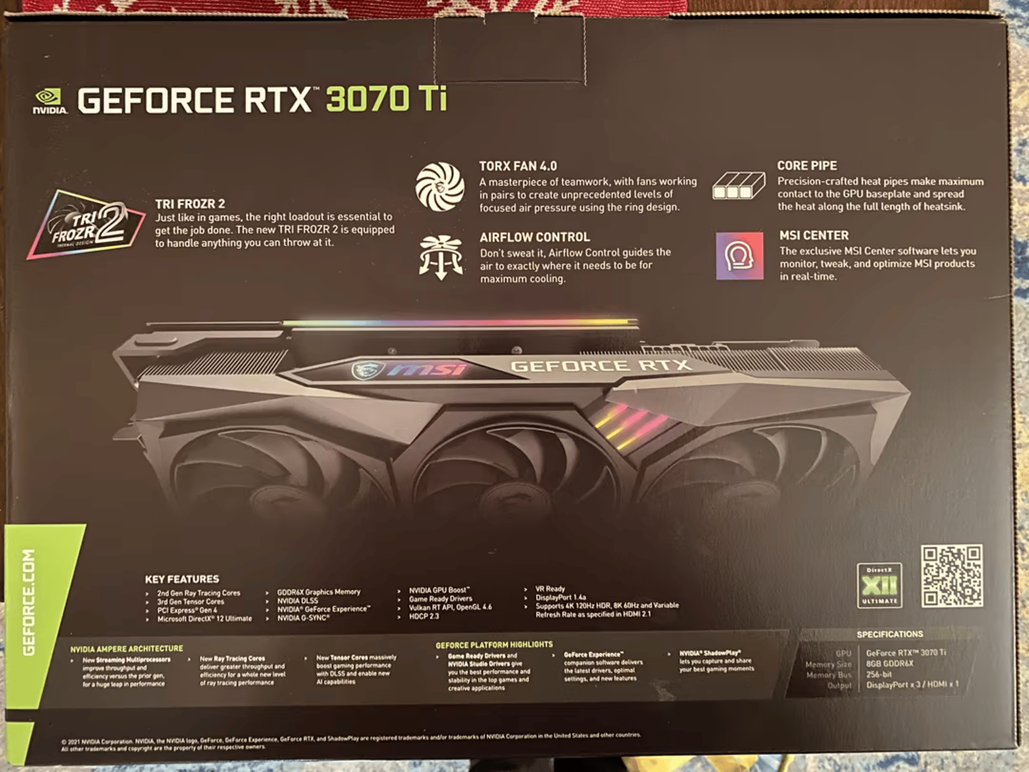 MSI RTX 3070ti Gaming Trio X - BNIB