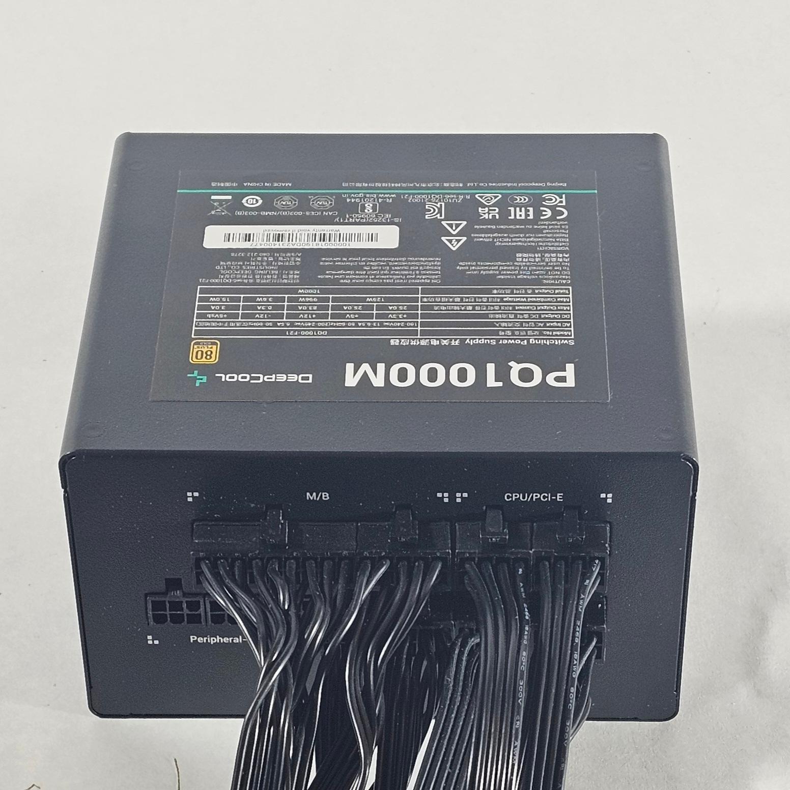 1000 Watt PSU DeepCool PQ1000M 1000W Power Supply