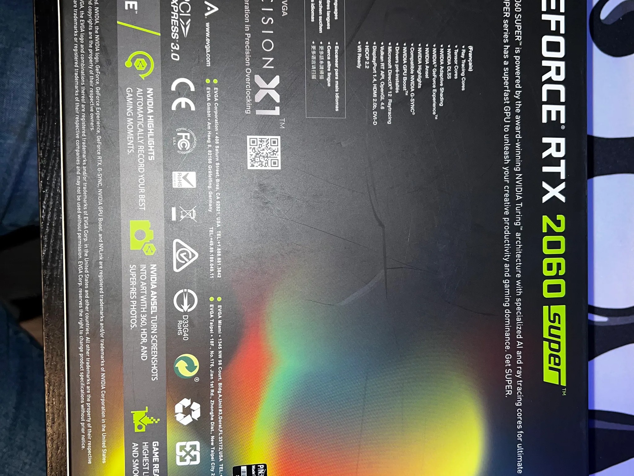 EVGA 2060 SUPER SC BLACK 8 GB