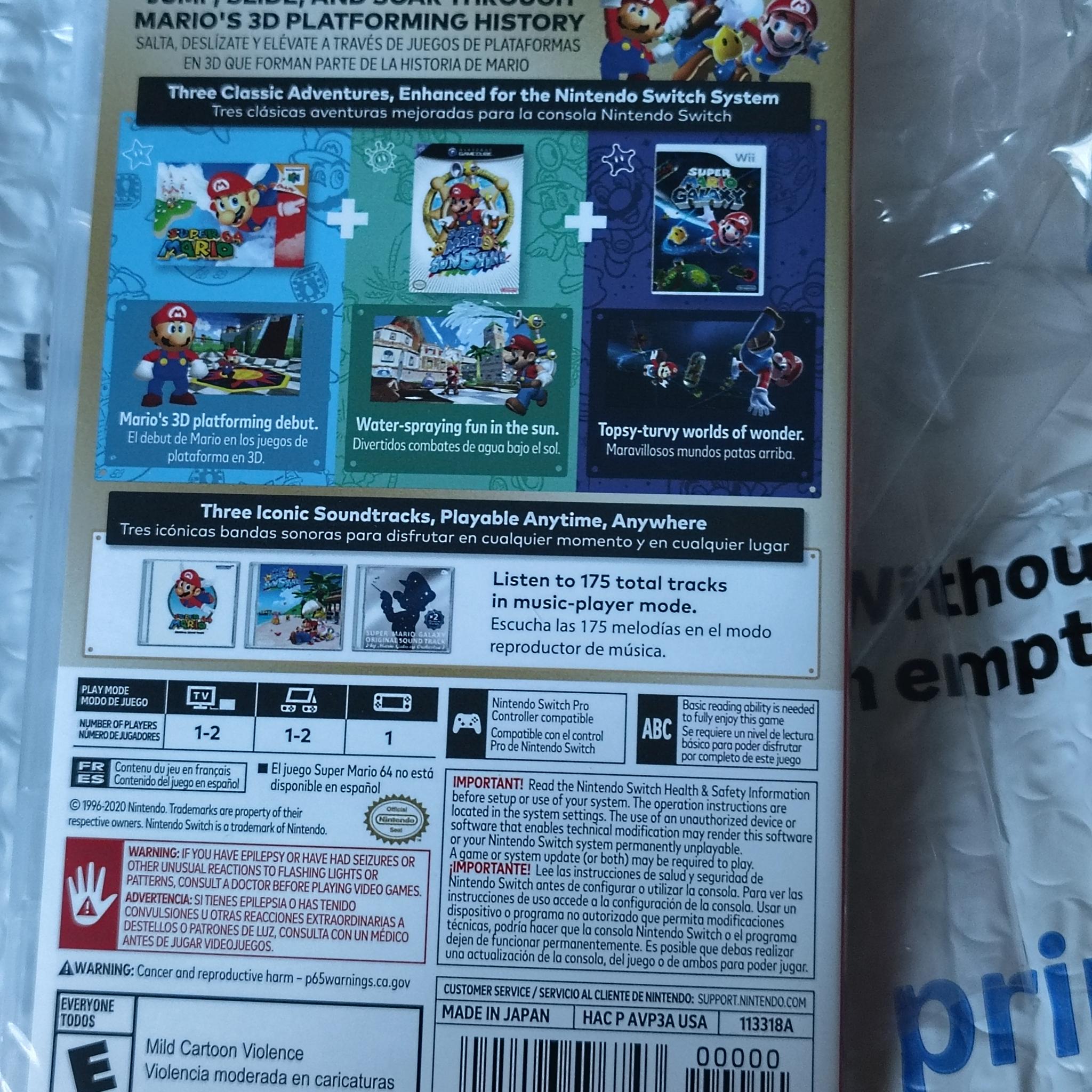 Super Mario 3d All Stars (Nintendo Switch)