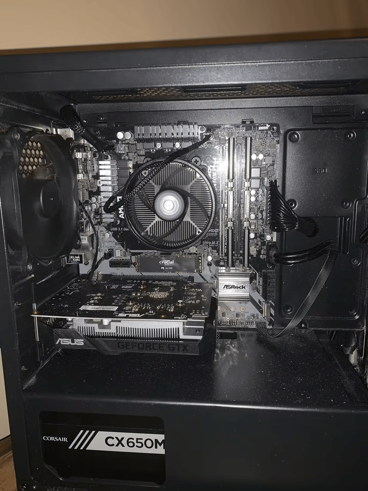 Entry 1080p Gaming Computer Tower Ryzen 2600 GTX 1650