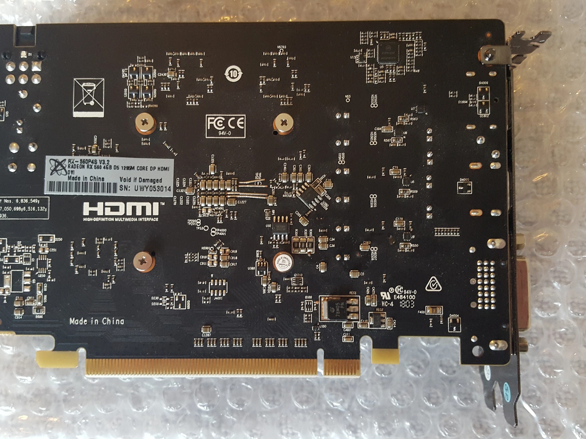 XFX Radeon RX 560 4GB GDDR5 video card - used, good condition