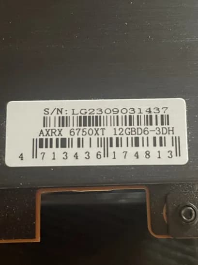 PowerColor Rx 6750XT 12GB