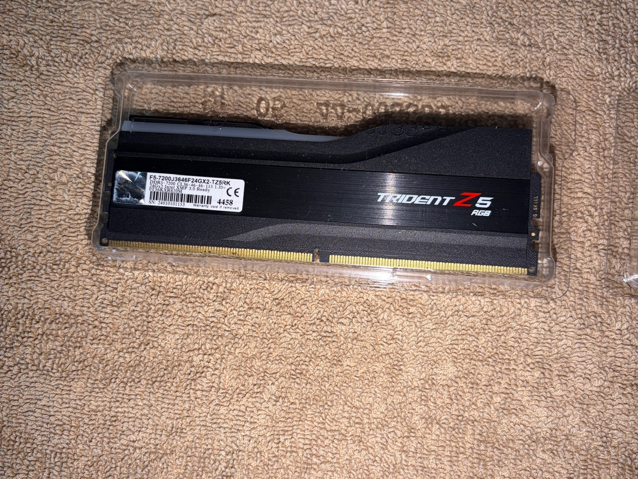 G.Skill 48GB DDR5-7200 MT/s XMP RAM