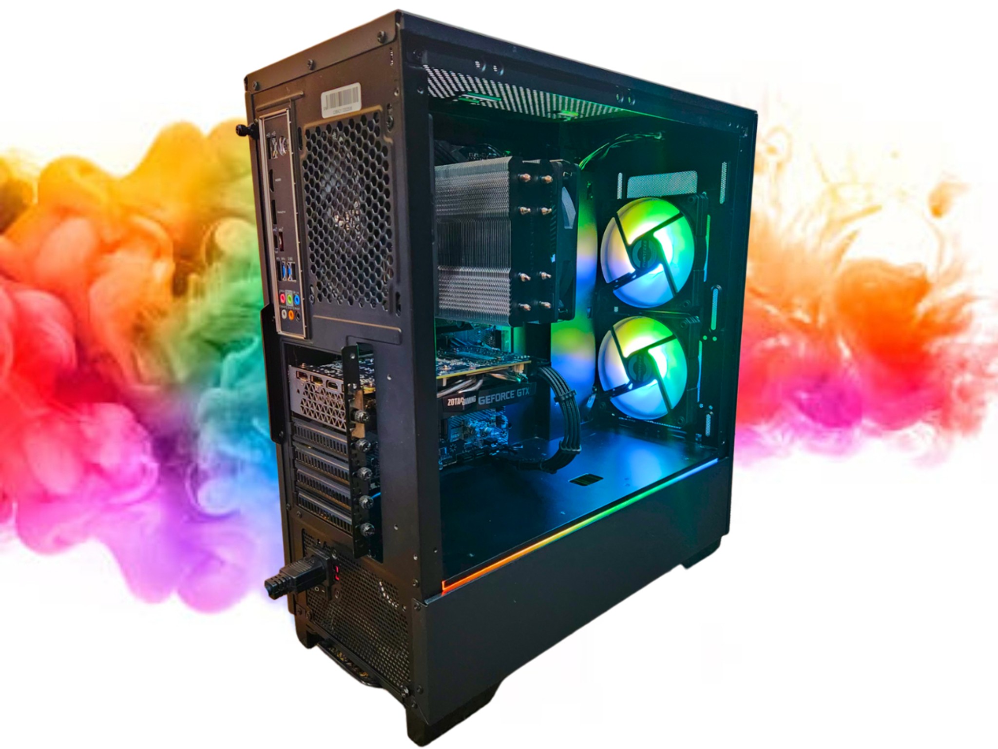 SALE: GTX 1660 SUPER + Intel i5 + 512GB SSD + 16GBs RAM + 4 Fans ( Black RGB Gaming PC )