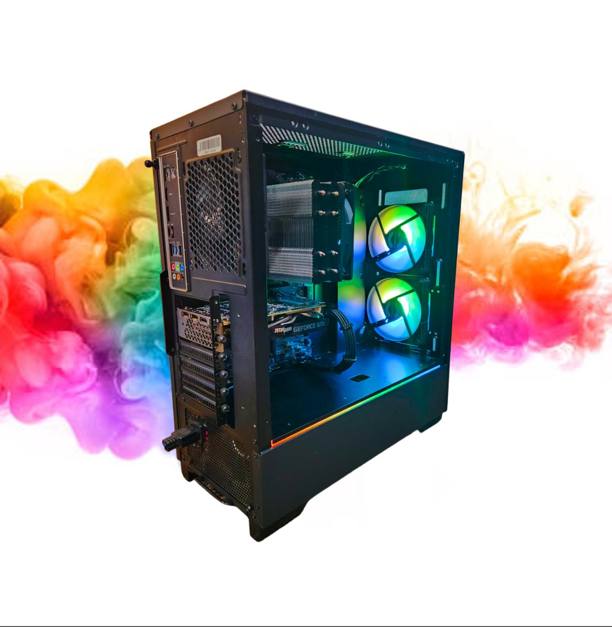 SALE: GTX 1660 SUPER + Intel i5 + 512GB SSD + 16GBs RAM + 4 Fans ( Black RGB Gaming PC )