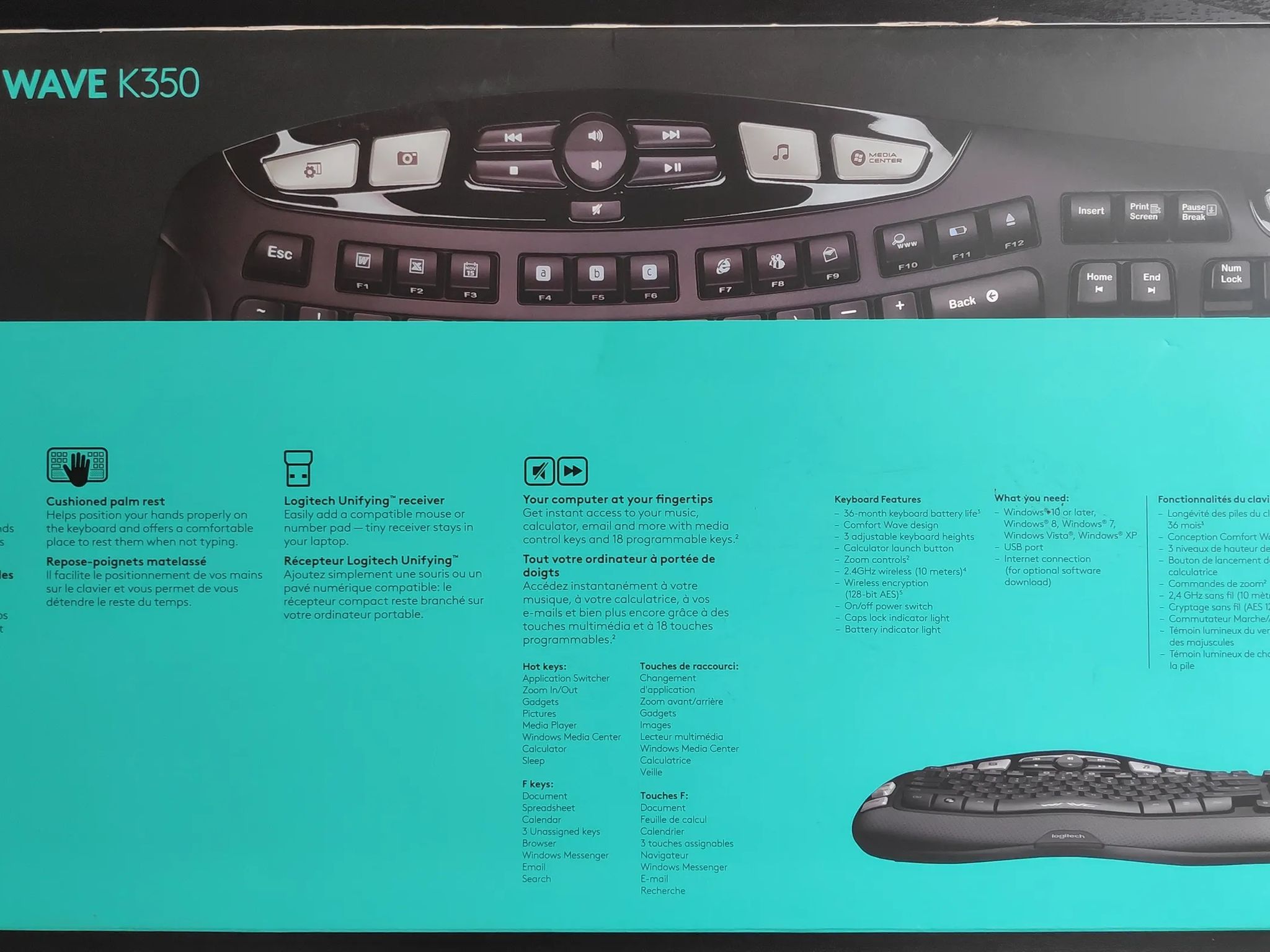 Logitech Comfort Wave K350 Wireless Keyboard