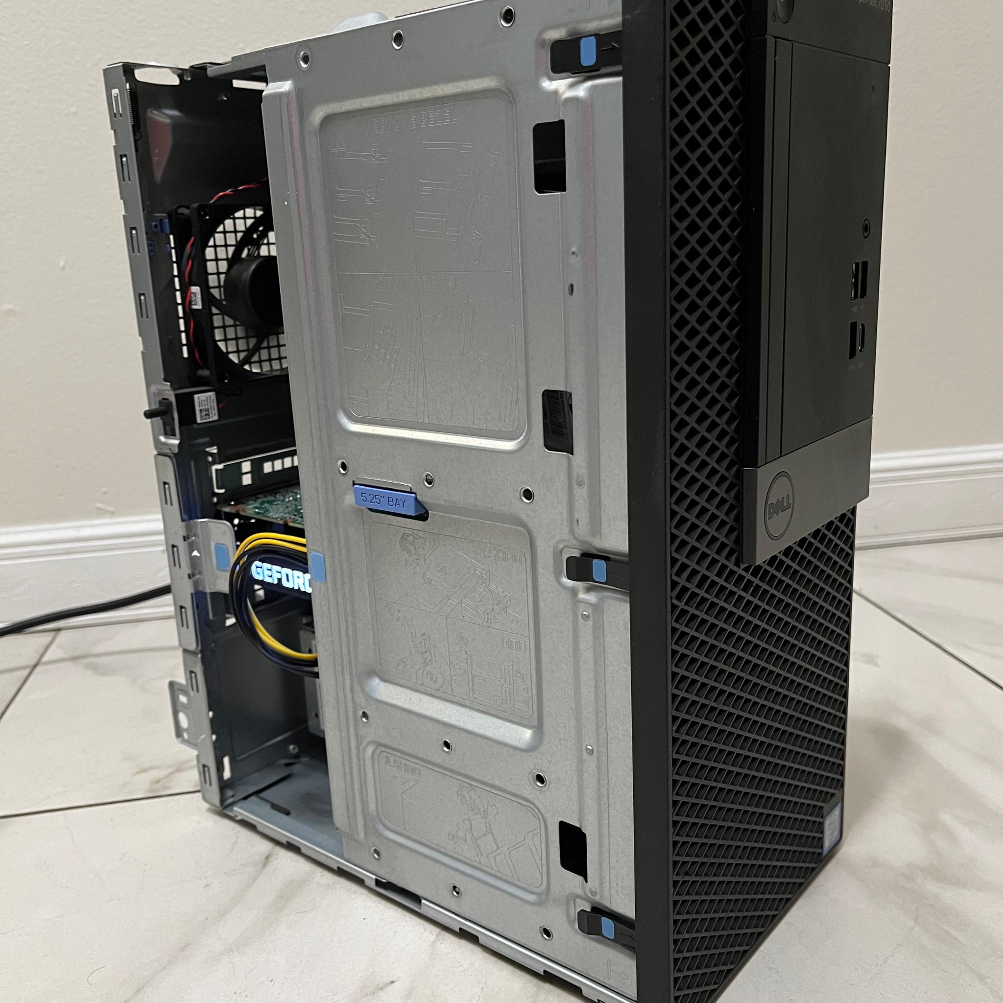 NVIDIA RTX 3050, Intel i7-7700, 16GB RAM, 750GB Storage - Dell Gaming PC w/Wi-Fi, BT