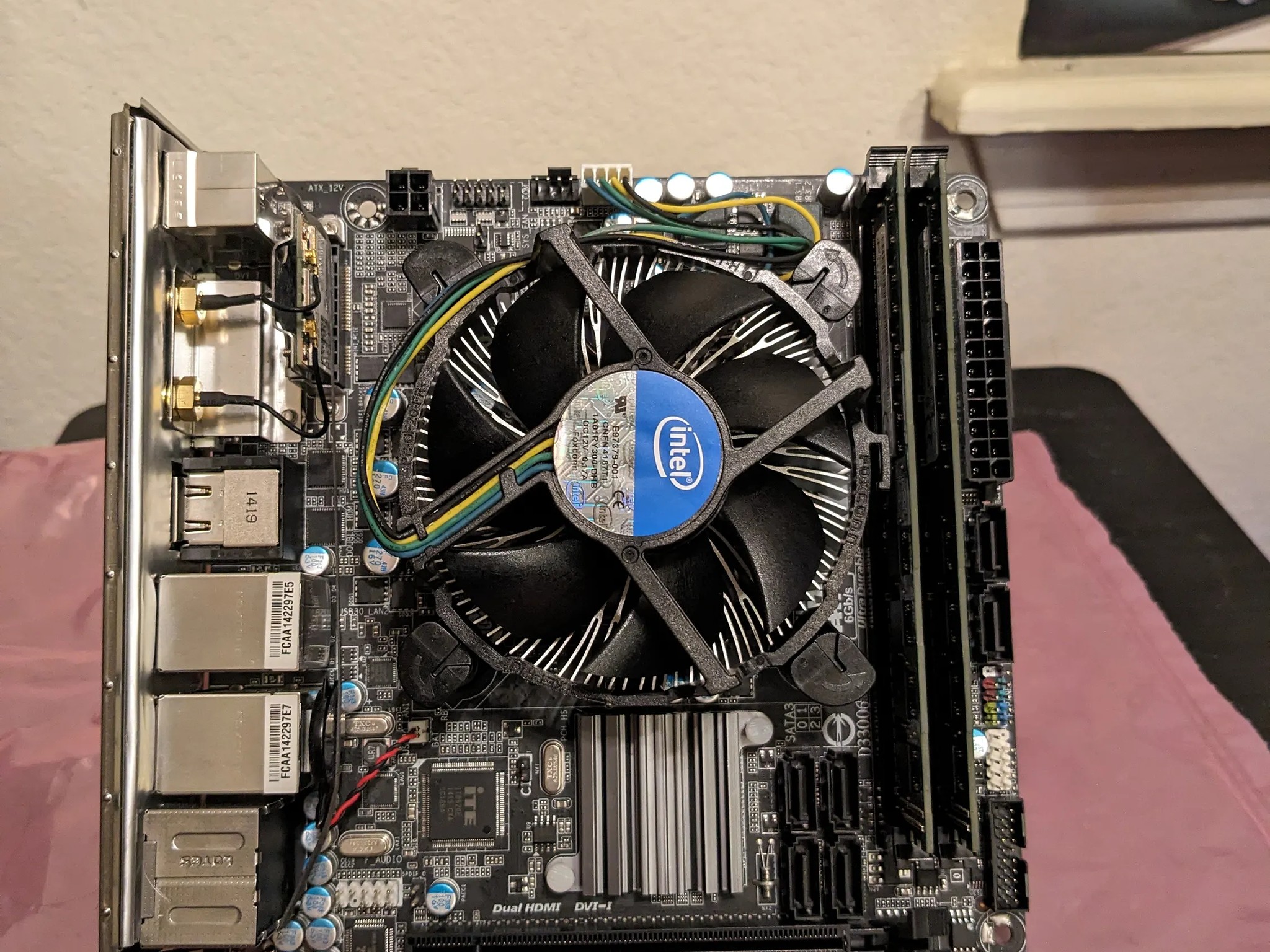 Gigabyte H97N-WIFI Mini ITX LGA 1150 Motherboard, i3-4150 CPU, 8GB RAM, Cooler, Combo! Tested!