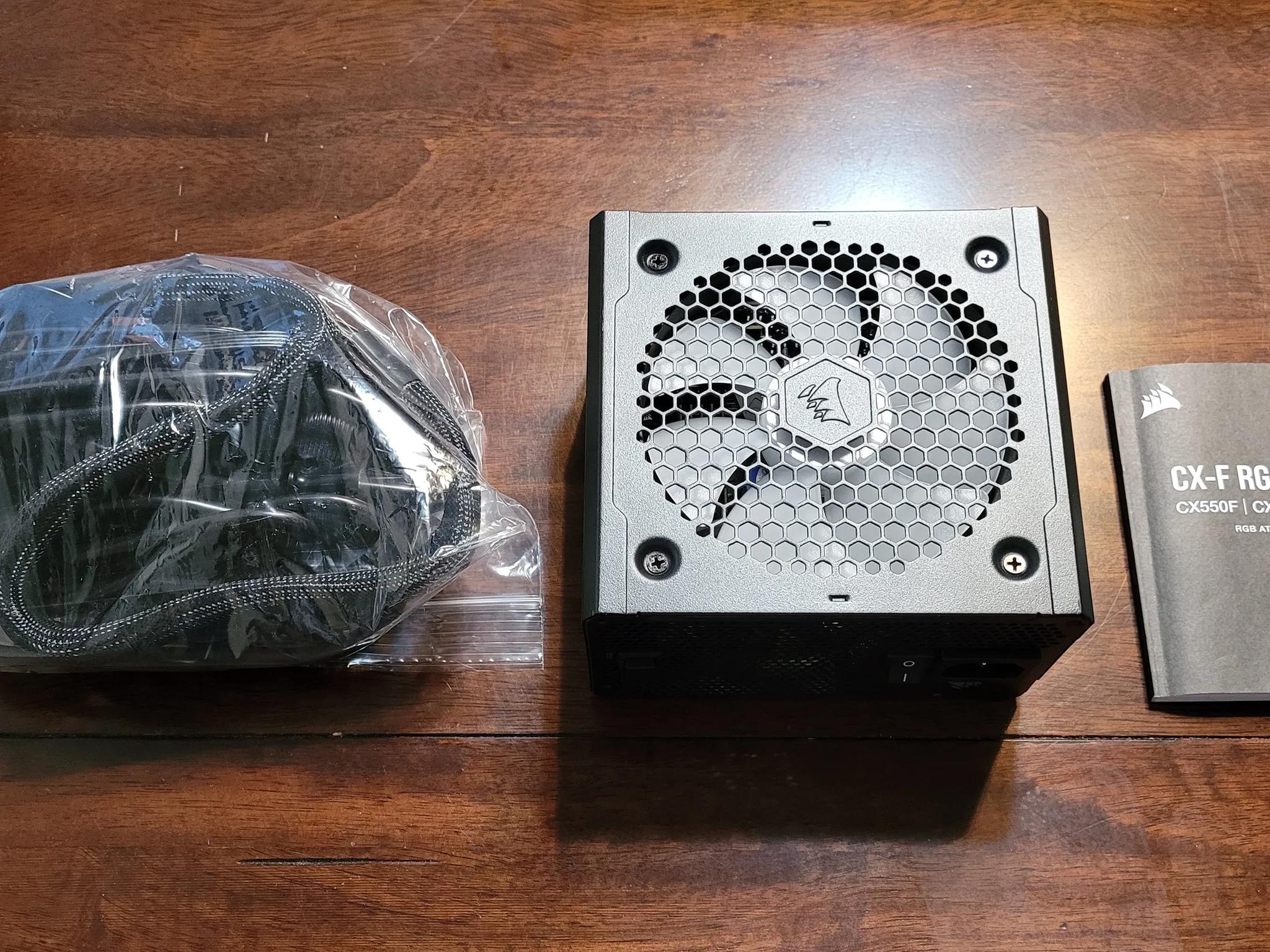 Corsair CX550F 550W 80+ Bronze Certified Fully Modular ATX RGB Series Power Supply (Black)