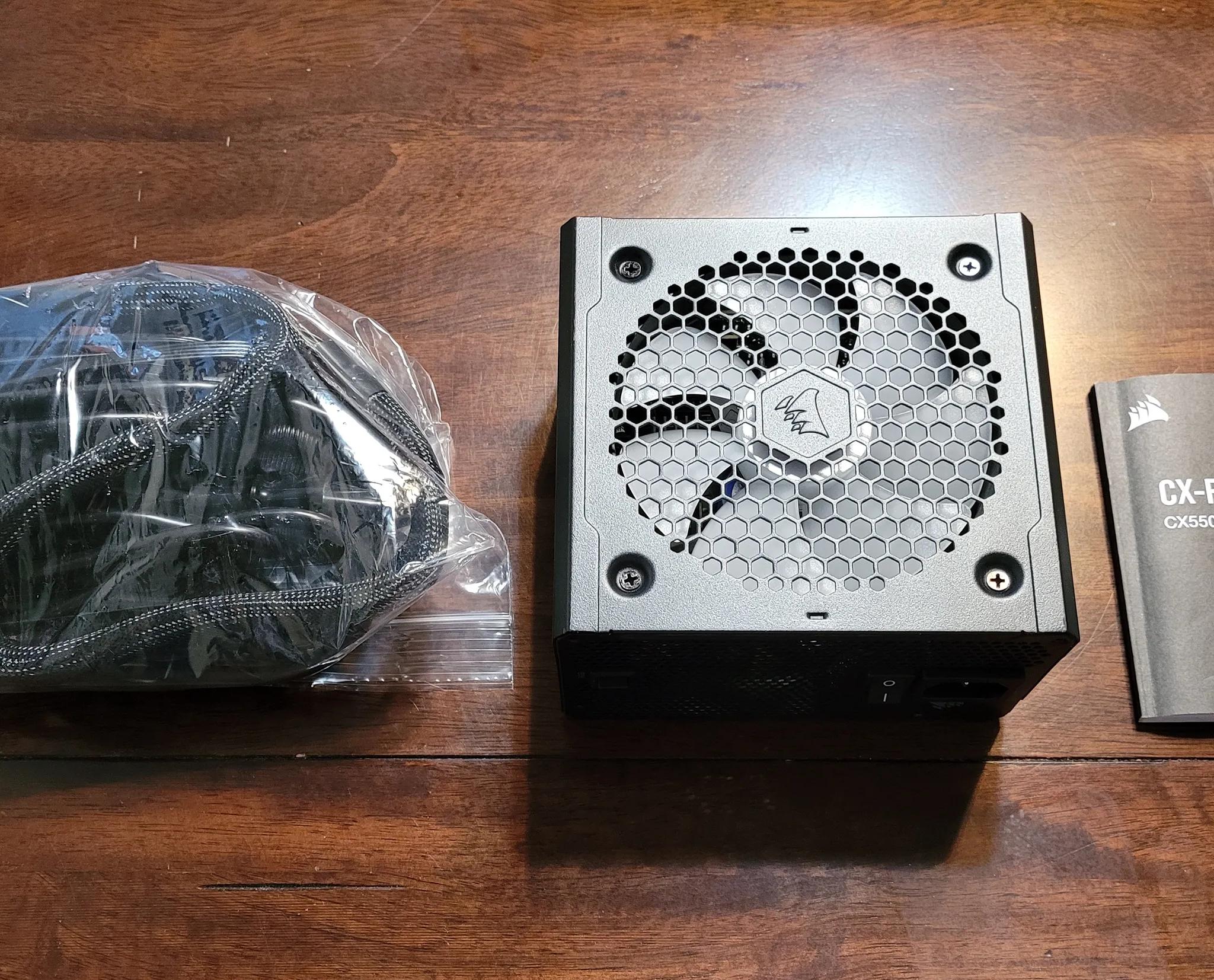 Corsair CX550F 550W 80+ Bronze Certified Fully Modular ATX RGB Series Power Supply (Black)