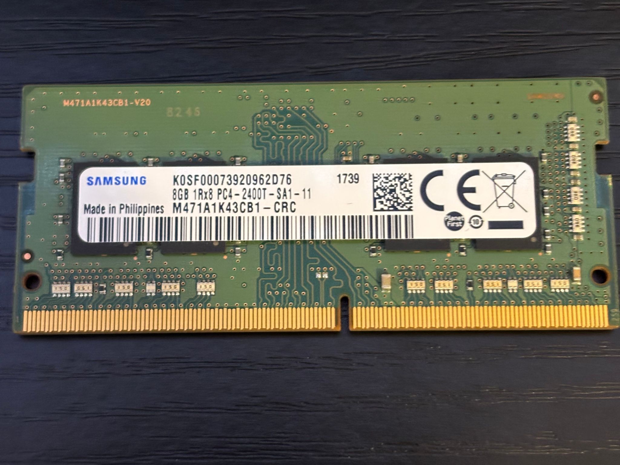 Samsung 8GB DDr4 so-dimm