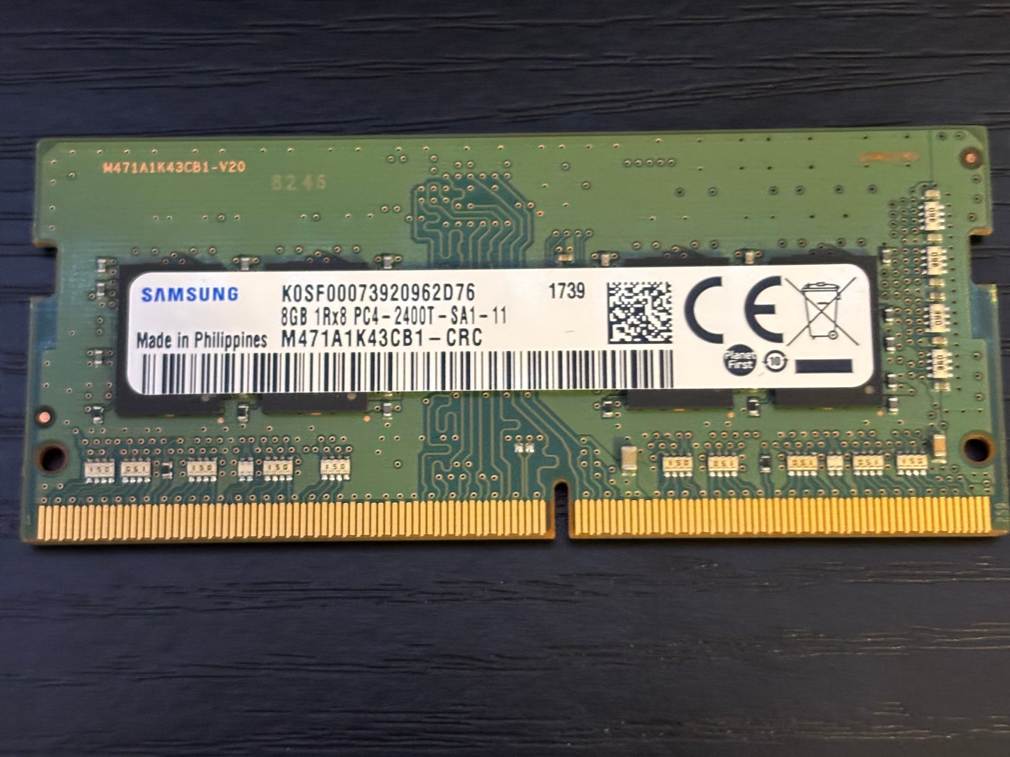 Samsung 8GB DDr4 so-dimm